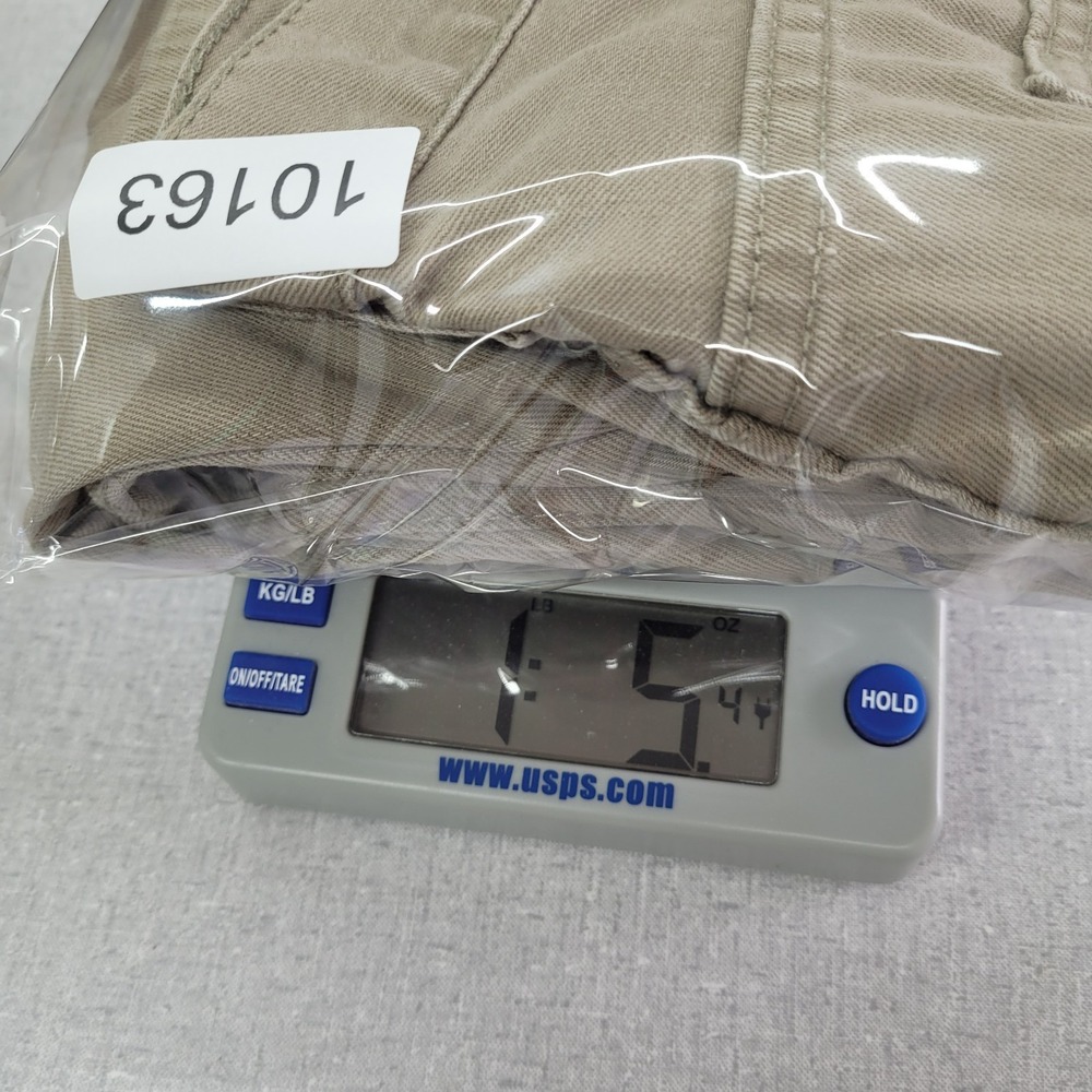 Levi's 505 Regular Fit Pants Mens 38x32 Khaki Tan Straight Leg Twill Flaw READ - Picture 13 of 13